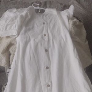 Lulu's Asymmetrical White Dress